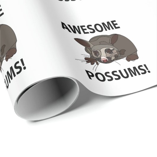 Possums Geweldige Funny Possums Cadeaupapier (Rol Hoek)