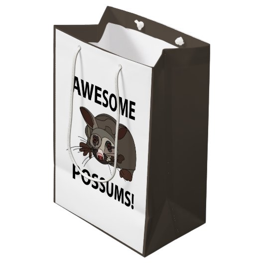 Possums Geweldige Funny Possums Medium Cadeauzakje (Voorkant Gekanteld)