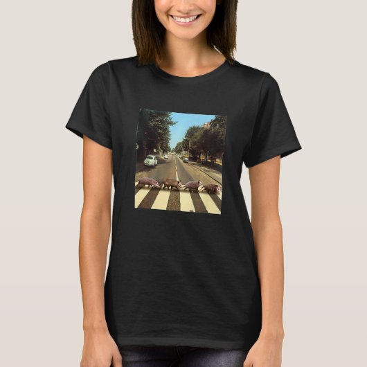Possums Road Crossing Parody  Opposum T-shirt (Voorkant)