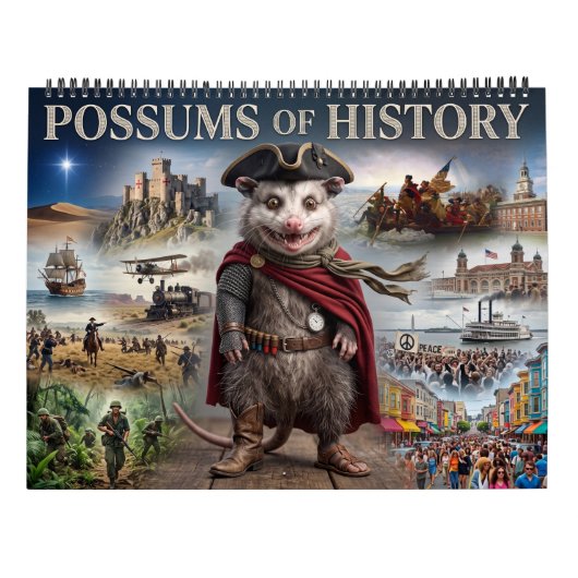 Possums van Geschiedenis Kalender (Achterkant)