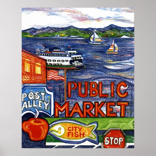 Post Alley met Ferry Poster (Voorkant)