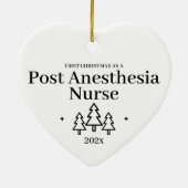 Post-anesthesie Eerste Kerstmis Ornament verpleegs (Achterkant)
