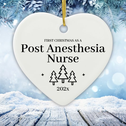 Post-anesthesie Eerste Kerstmis Ornament verpleegs