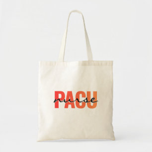 Post-anesthesiezorg verpleegkundige moderne typogr tote bag