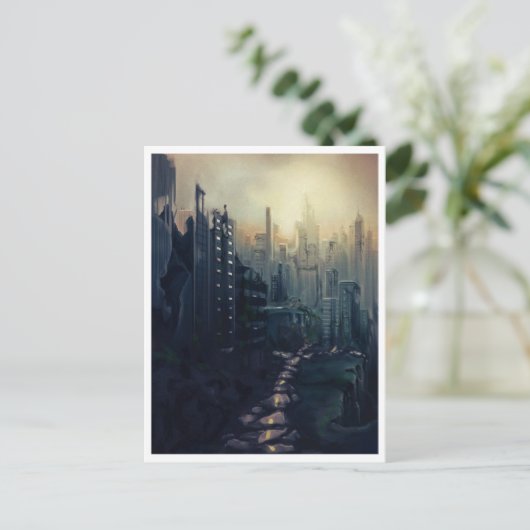 Post Apocalyps Briefkaart (Staand voorkant)