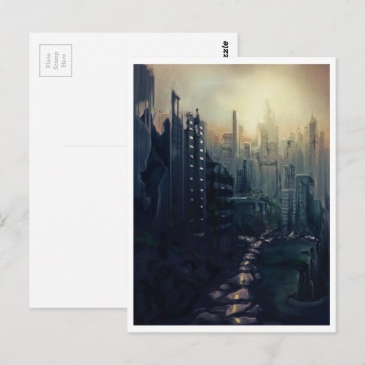 Post Apocalyps Briefkaart (Voorkant / Achterkant)