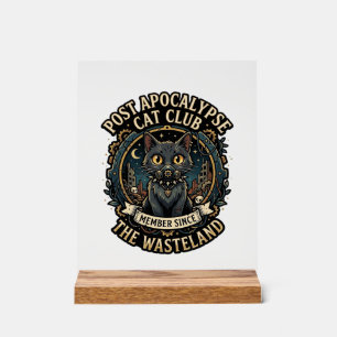 Post Apocalypse Kat Kat Vader Cadeau Idee - Post A Acryl Bord