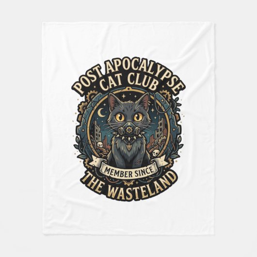 Post Apocalypse Kat Kat Vader Cadeau Idee - Post A Fleece Deken (Voorkant)