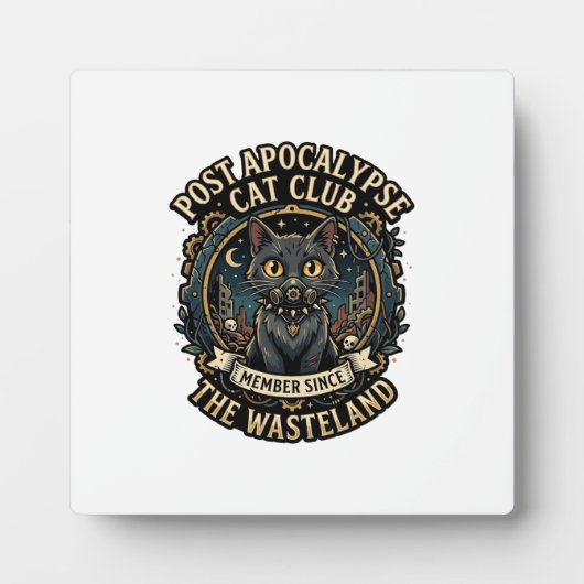 Post Apocalypse Kat Kat Vader Cadeau Idee - Post A Fotoplaat (Voorkant)