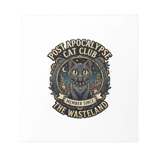 Post Apocalypse Kat Kat Vader Cadeau Idee - Post A Notitieblok (Voorkant)