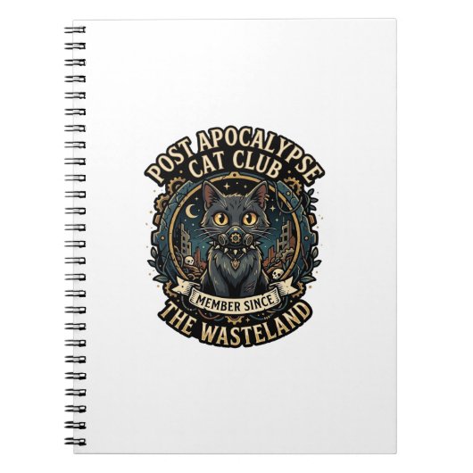 Post Apocalypse Kat Kat Vader Cadeau Idee - Post A Notitieboek (Voorkant)