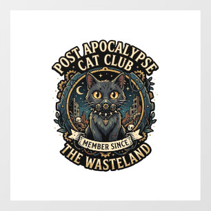 Post Apocalypse Kat Kat Vader Cadeau Idee - Post A Raamsticker