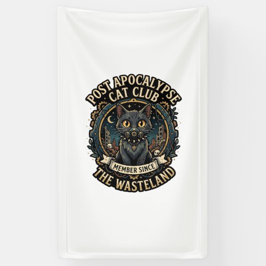 Post Apocalypse Kat Kat Vader Cadeau Idee - Post A Spandoek (Verticaal)