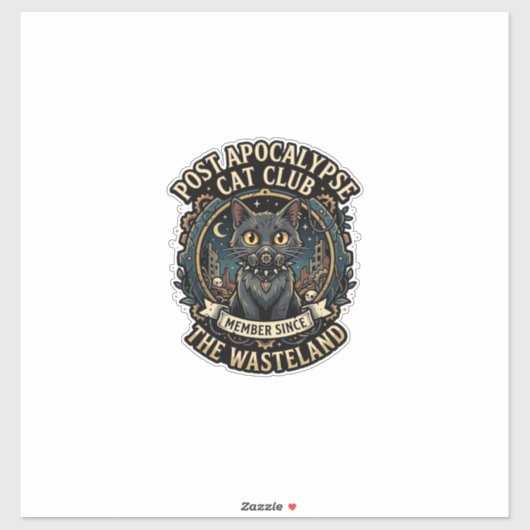 Post Apocalypse Kat Kat Vader Cadeau Idee - Post A Sticker (Vel)