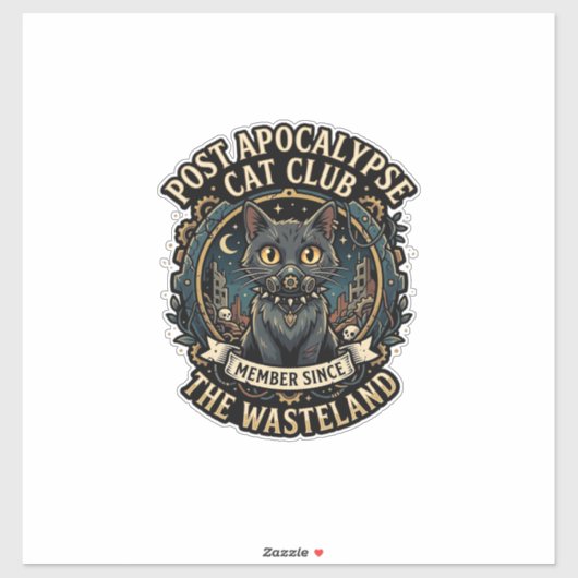 Post Apocalypse Kat Kat Vader Cadeau Idee - Post A Sticker (Vel)