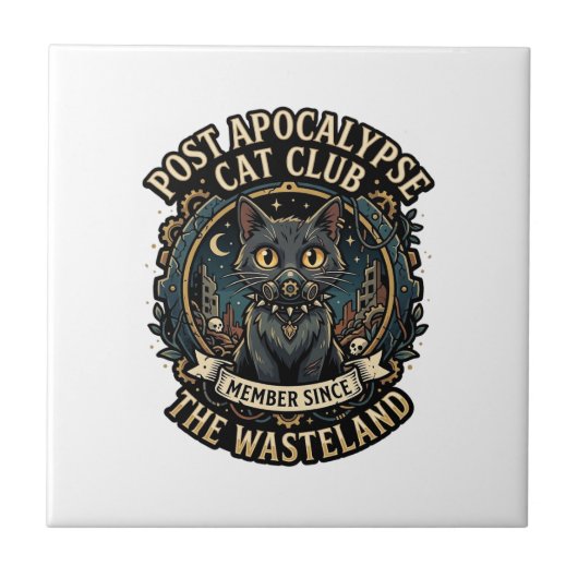 Post Apocalypse Kat Kat Vader Cadeau Idee - Post A Tegeltje (Voorkant)