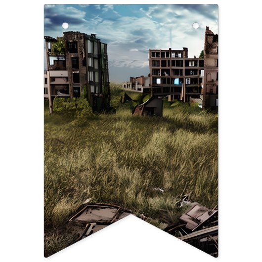 Post Apocalypse Themafeest Vlaggetjes (Eerste vlag)