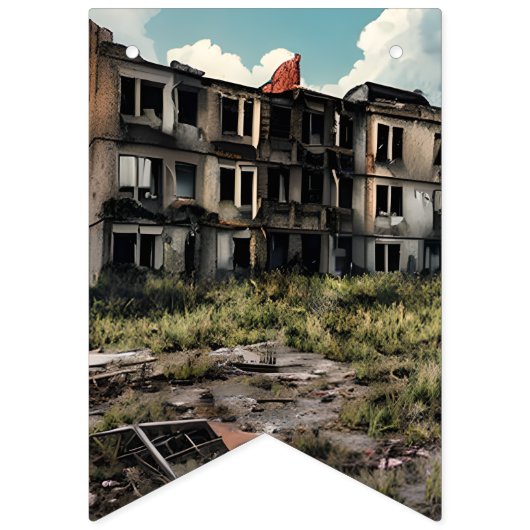 Post Apocalypse Themafeest Vlaggetjes (Derde vlag)