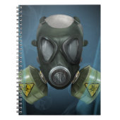 Post-Apocalyptic Gas Mask Notitieboek (Voorkant)