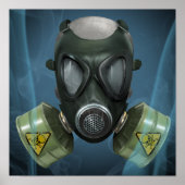 Post-Apocalyptic Gas Mask Poster (Voorkant)