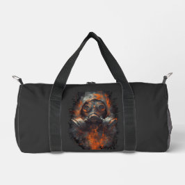 Post Apocalyptic Gas Mask Toxic Grunge Duffel Bag Plunjezak