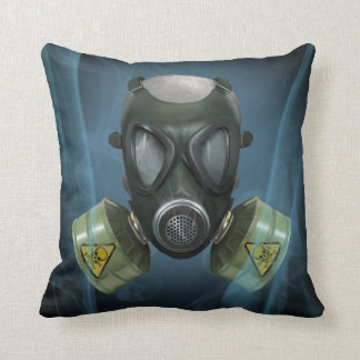 Post-Apocalyptic Gasmask Kussen
