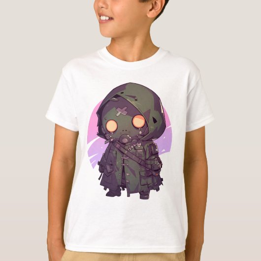 Post Apocalyptic Wanderer in anime stijl T-shirt (Voorkant)