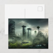 Post-apocalyptisch City Briefkaart (Voorkant / Achterkant)
