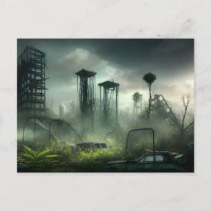 Post-apocalyptisch City Briefkaart