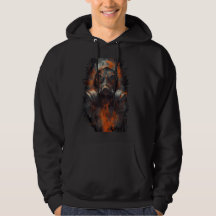 Post-apocalyptisch gasmask toxische grunge hoodie