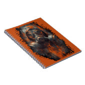 Post-apocalyptisch gasmasker giftige grunge notitieboek (Rechterzijde)
