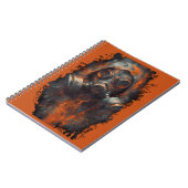 Post-apocalyptisch gasmasker giftige grunge notitieboek (Linkerzijde)