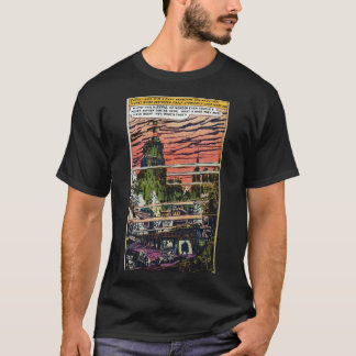 Post apocalyptische atomaire fall-out wereldtourne t-shirt