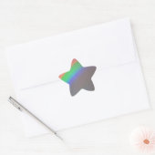 post-apocalyptische regenboog ster sticker (Envelop)