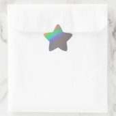 post-apocalyptische regenboog ster sticker (Tas)