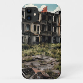 Post-apocalyptische verwoesting | Verlaten gebouwe Case-Mate iPhone Case