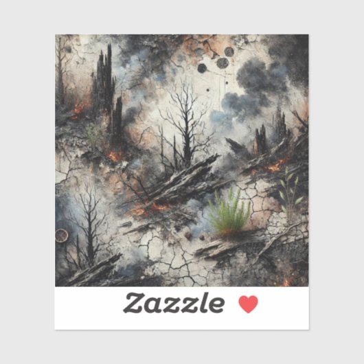 Post-apocalyptische Wildfire Vinyl Sticker (Vel)