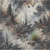 Post-apocalyptische Wildfire Vinyl Sticker (Voorkant)