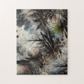 Post-apocalyptische wildvuur kunstpuzzel legpuzzel (Verticaal)