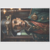 Post-appocalyptic Steampunk Man v7 Tissuepapier (Voorkant)