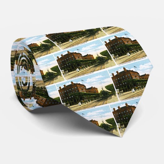 Post B&O, Cumberland, Maryland Stropdas (Opgerold)