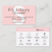 Post Body Sculpting Nazorg Instructie Visitekaartje (Voorkant / Achterkant)