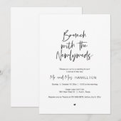 Post bruiloft Brunch, Brunch met de nieuwpootjes Kaart (Voorkant / Achterkant)