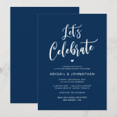 Post bruiloft Brunch, Eat, Laten we vieren Kaart (Voorkant / Achterkant)