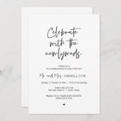 Post bruiloft Brunch, gevierd met newlyweds Kaart (Voorkant / Achterkant)