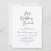 Post bruiloft Brunch, Modern minimalist, Simple In Kaart (Voorkant)