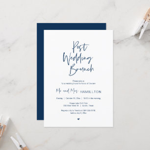 Post bruiloft Brunch, Modern minimalist, Simple In Kaart