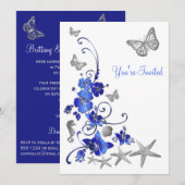 Post Bruiloft Receptie Tropisch Strand Thema Uitno Kaart (Voorkant / Achterkant)