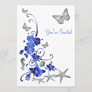 Post Bruiloft Receptie Tropisch Strand Thema Uitno Kaart