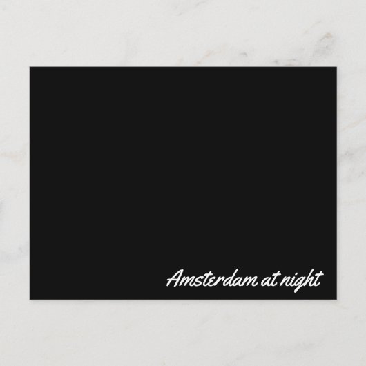 Post card Amsterdam 's nachts Briefkaart (Voorkant)